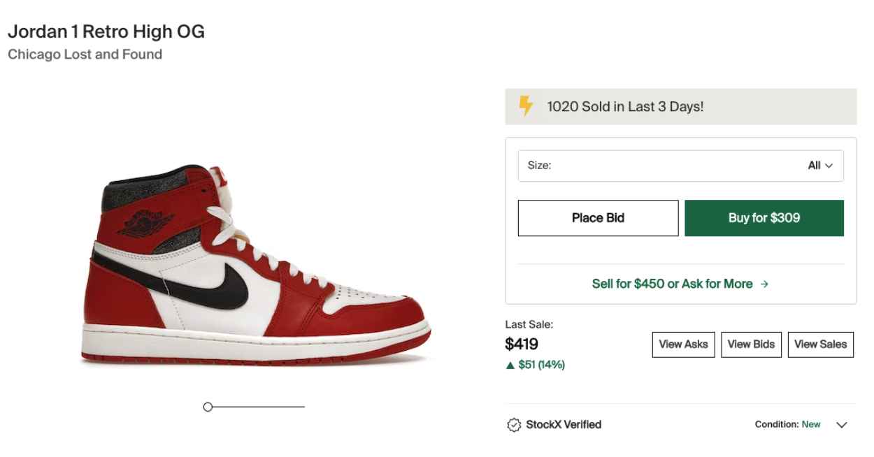 resell jordan shoes